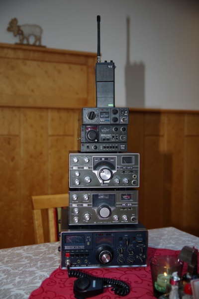 ICOM-Geräte aus dem Museum von OE6FNG 