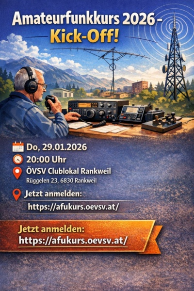 Amateurfunkkurs 2026 Kick-Off (c) OE9HLH