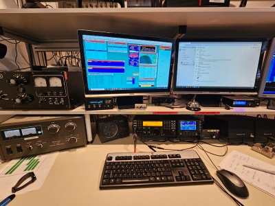 Shack der Klubstation OE9XRV bei der Mehrerau in Bregenz (c) OE9BKJ Shack der Klubstation OE9XRV bei der Mehrerau in Bregenz (c) OE9BKJ